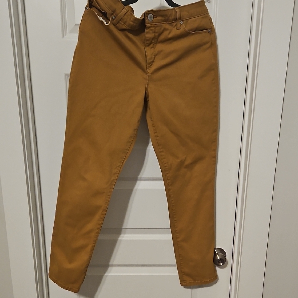 $4.99 SHIPPING!!  AMY Bandolino Womens Camel Brown Pants STRAIGHT LEG
